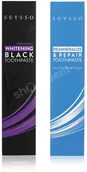 Pasty do zębów - Seysso Zestaw past wybielająco-remineralizujących (2 x 75 ml) - Carbon Black z Aktywnym Węglem + Oxygen Remineralizacja i Odbudowa - miniaturka - grafika 1