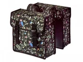 Sakwy rowerowe - Basil Sakwa miejska podwójna WANDERLUST DOUBLE BAG 35L, mocowanie na paski, wodoodporny poliester, czarna A-BAS-17642 - miniaturka - grafika 1