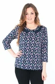 Bluzki damskie - Kreator studio mody Bluzka, rękaw 3/4, Kreator Studio Mody rozm. 52 1513/59 - miniaturka - grafika 1
