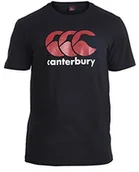 Rugby - Canterbury mężczyzn CCC T-Shirt z logotypem, czarny, rozmiar L E546720-989-4XL - miniaturka - grafika 1