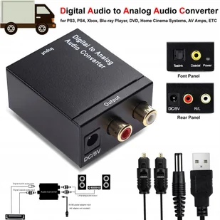 Przetwornik Cyfrowo Analogowy Dac + Kabel Optyczny - Przetworniki DAC - miniaturka - grafika 4