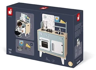 Janod Kuchnia drewniana duża z akcesoriami Plume - Zabawki AGD - miniaturka - grafika 8