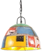 Lampy pozostałe - VidaXL Industrialna lampa wisząca, 25 W, kolorowa, okrągła, 31 cm, E27 320550  VidaXL - miniaturka - grafika 1