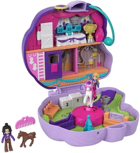 Mattel Polly Pocket Kompaktowe Zestawy Pony Jumpin Style FRY35 GTN14 - Lalki dla dziewczynek - miniaturka - grafika 2