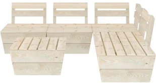 vidaXL 6-cz. zestaw mebli z palet do ogrodu, impregnowany świerk 3063721 - Meble ogrodowe - miniaturka - grafika 2