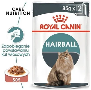 Royal Canin Hairball Care w sosie karma mokra w sosie dla kotów dorosłych, eliminacja kul włosowych 12x85g - Mokra karma dla kotów - miniaturka - grafika 2
