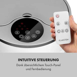 Klarstein Skypillar, chłodnica powietrza 3 w 1, wentylator, nawilżacz powietrza, zbiornik 5 l, pilot zdalnego sterowania, panel dotykowy HTR2-SkypillarB - Klimatory - miniaturka - grafika 6