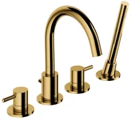 Baterie wannowe i prysznicowe - Omnires Bateria wannowa złota Simplon 4-Otw. - miniaturka - grafika 1