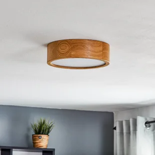 Euluna Lampa sufitowa Kerio,  27 cm, dąb ciemny - Lampy sufitowe - miniaturka - grafika 2