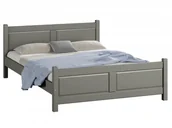 Łóżka - Magnat Meble Łóżko drewniane Lena 180x200 szare - miniaturka - grafika 1