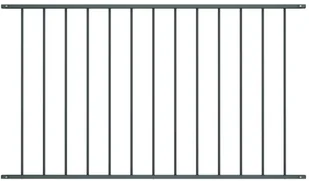 vidaxl Panel ogrodzeniowy, kryta proszkowo stal, 1,7x1 m, antracyt - Ogrodzenia - miniaturka - grafika 2