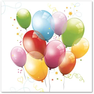 POL-MAK Serwetki Daisy 33x33 cm SDOG 010001 Balony - Folia, papier śniadaniowy, serwetki - miniaturka - grafika 5