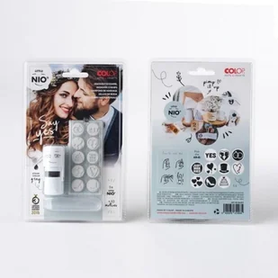 Colop Pieczątka LITTLE NIO - Pobieramy się 8 wzorów tusz grafitowy /154569/ /NIL001/ CL657-NIL1 - Pieczątki - miniaturka - grafika 2