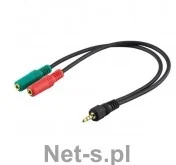 Manhattan Kabel /Adapter audio stereo 1 x jack 3.5 mm 4-pinowy na 2 x jack 3.5mm - Adaptery i przejściówki - miniaturka - grafika 6