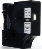 Etykiety do drukarek - Dymo JetWorld Taśma JetWorld zamiennik do drukarek etykiet Rhino 18483 12mm x 5,5m czarny na białym poliestrowa JWT-D18483N - miniaturka - grafika 1