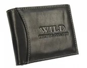 Portfele - Wild Portfel Męski Skórzany Skóra Licowa Mały Poziomy Bez Zapięcia 5504 - miniaturka - grafika 1
