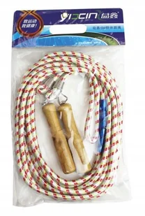 Skakanka Sznurkowa 5 metrów drewniane rączki 3353 - Zabawki i gry sportowe - miniaturka - grafika 2