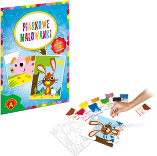 Alexander Piaskowe malowanki Świnka królik - Zabawki kreatywne - miniaturka - grafika 2