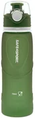 Shakery i bidony sportowe - Safe4sport Składany bidon silikonowy 750 ml duży zielony - miniaturka - grafika 1