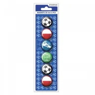 Artykuły biurowe - Starpak Magnes 30mm 6szt Football B/c 24/144 - miniaturka - grafika 1