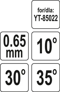 Yato PRZYMIAR DO SZLIFOWANIA OGRANICZNIKÓW GŁĘBOKOŚCI YT-85051 - Pilniki - miniaturka - grafika 4