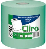 Ręczniki papierowe - Clean Ręcznik papierowy w roli maxi jedna warstwa 150 m zielony makulatura - miniaturka - grafika 1
