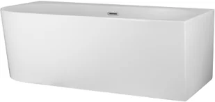 Corsan Wanna narożna Intero prawa 160 cm z szeroką krawędzią i wykończeniem złotym 648769 - Wanny - miniaturka - grafika 6