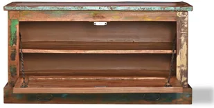 vidaXL Szafka na buty, ławka, lite drewno z odzysku vidaXL - Szafki na buty - miniaturka - grafika 5