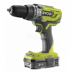 RYOBI Cordless Hammer R18PD3-225S 18 Volt green black 2x Li-Ion battery 2.5Ah - Wiertarki - miniaturka - grafika 2