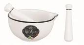 Pozostałe akcesoria kuchenne - Nuova Cer R2S Moździerz i tłuczek porcelanowy R2S Kitchen Basics 1607 KIBK - miniaturka - grafika 1