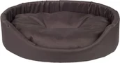 Legowiska dla psów - Argi owalne legowisko z poduszką brązowe rozmiar M - miniaturka - grafika 1