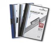 Teczki i skoroszyty - Durable 223802 DURACLIP Original 60 skoroszyt zaciskowy A4 1-60 k. biały op. (5 szt.) - miniaturka - grafika 1