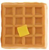 Gryzaki dla dzieci - Little Toader Little Toader AppeTEETHERS Waah'ffle gryzak Gofr - miniaturka - grafika 1