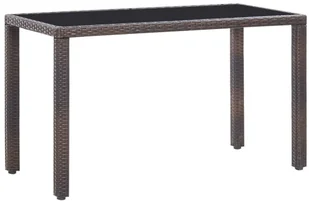 vidaXL 5 częściowy zestaw mebli ogrodowych z poduszkami rattan PE brązowy 42525 42525 - Meble ogrodowe - miniaturka - grafika 4