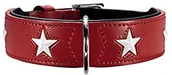 Obroże dla psów - HUNTER Hunter obroża dla psa Magic Star z skóra garbowana roślinnie, czerwony - miniaturka - grafika 1