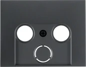 Gniazdka elektryczne - Berker K1 antracyt płytka do gniazda RTV-SAT B_12017016 - miniaturka - grafika 1