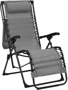 vidaXL Składane krzesło tarasowe, szare, tworzywo textilene 312466 - Leżaki ogrodowe - miniaturka - grafika 3