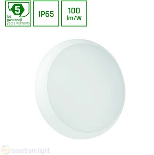 Spectrum Plafon LED 18W z czujnikiem ruchu NYMPHEA CITY PRO 3 barwy światła SLI031028CCT_CZUJNIK - Lampy sufitowe - miniaturka - grafika 2