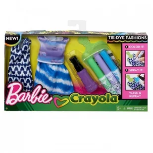Mattel Barbie Crayola Zrób to sama Stylowe szablony - Akcesoria dla lalek - miniaturka - grafika 2