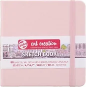 Notesy i bloczki - Talens TALENS ART CREATION SZKICOWNIK 12X12 CM 140G PASTEL PINK uniw 322677-uniw - miniaturka - grafika 1