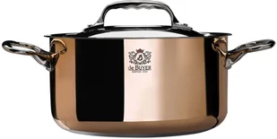 de Buyer Miedziany Garnek wysoki z pokrywą 8 l / śr. 28 cm / wys. 13,8 cm D-6242 - Akcesoria gastronomiczne - miniaturka - grafika 2