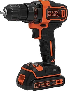 Black&Decker Black + Decker 1,5 AH akumulator 2-biegowa wiertarko-wkrętarka akumulatorowa, czarny, pomarańczowy BDCDD186K-QW - Wiertarko-wkrętarki akumulatorowe Black&Decker Black + Decker 1,5 AH akumulator 2-biegowa wiertarko-wkrętarka akumulatorowa, czarny, pomarańczowy BDCDD186K-QW - Wiertarko-wkrętarki akumulatorowe - miniaturka - grafika 1