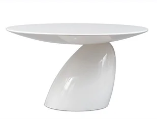 King Home Stolik King Bath Fungo Grande biały połysk JH-064-1 - Ławy i stoliki kawowe - miniaturka - grafika 2