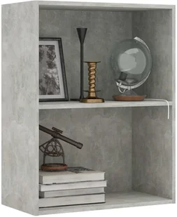 vidaXL 2-poziomowy regał, betonowy szary, 60x30x76,5 cm, płyta wiórowa - Regały - miniaturka - grafika 3