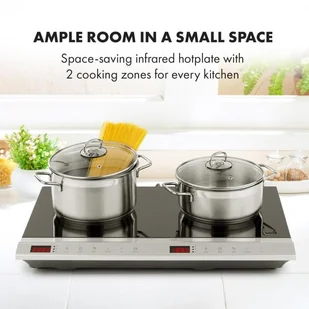 Płyta elektryczna Klarstein MisterCook Duo - Płyty elektryczne Płyta elektryczna Klarstein MisterCook Duo - Płyty elektryczne - miniaturka - grafika 2