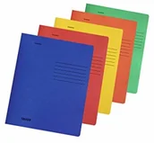 Teczki i skoroszyty - FALKEN Skoroszyt kartonowy Falken Intensivfarben 10 szt. A4 z metalową listwą, dokumenty wpinane od góry i od dołu - mix kolorów. Wyprodukowano w Niemczech Certyfikat Błękitny Anioł 11287737 - miniaturka - grafika 1