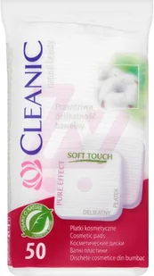 Cleanic Pure Effect, płatki kosmetyczne kwadratowe, 50 szt. - Waciki, płatki i patyczki kosmetyczne - miniaturka - grafika 4