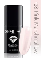 Lakiery hybrydowe - Semilac Lakier Hybrydowy Semilac 128 Pink Marshmallow - 7 Ml 5733 - miniaturka - grafika 1