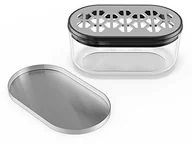 Siekacze tarki i szatkownice - WMF Kitchen Classics tarka do sera, z pojemnik i pokrywę, Cromargan stal nierdzewna, tworzywo sztuczne, 15 x 8,5 x 7 cm 644476030 - miniaturka - grafika 1