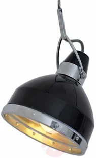 Näve Industrialna lampa wisząca Britta, czarna - Lampy sufitowe - miniaturka - grafika 4